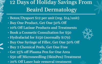 Beaird Dermatology Celebrates with 12 Days of Holiday Savings (Expires Dec 2020)